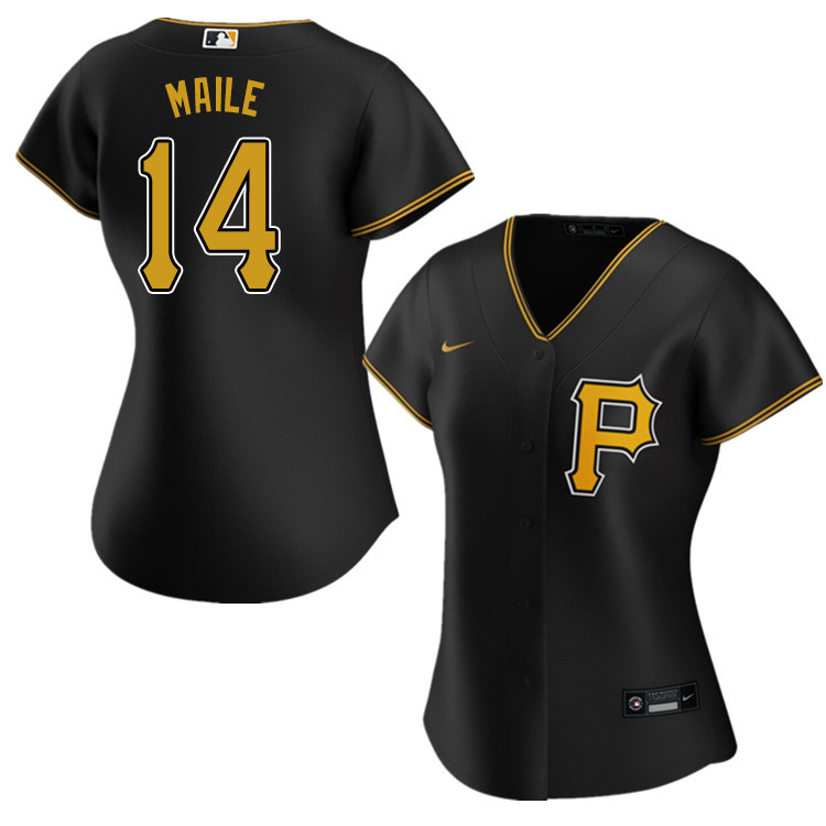 Nike Women #14 Luke Maile Pittsburgh Pirates Baseball Jerseys Sale-Black